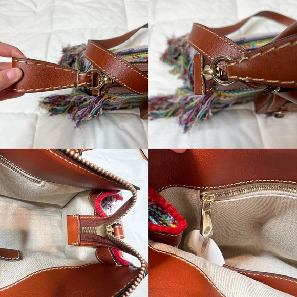 Chloé Edith Medium Cashmere Fringe Tote Bag - Picture 11 of 16